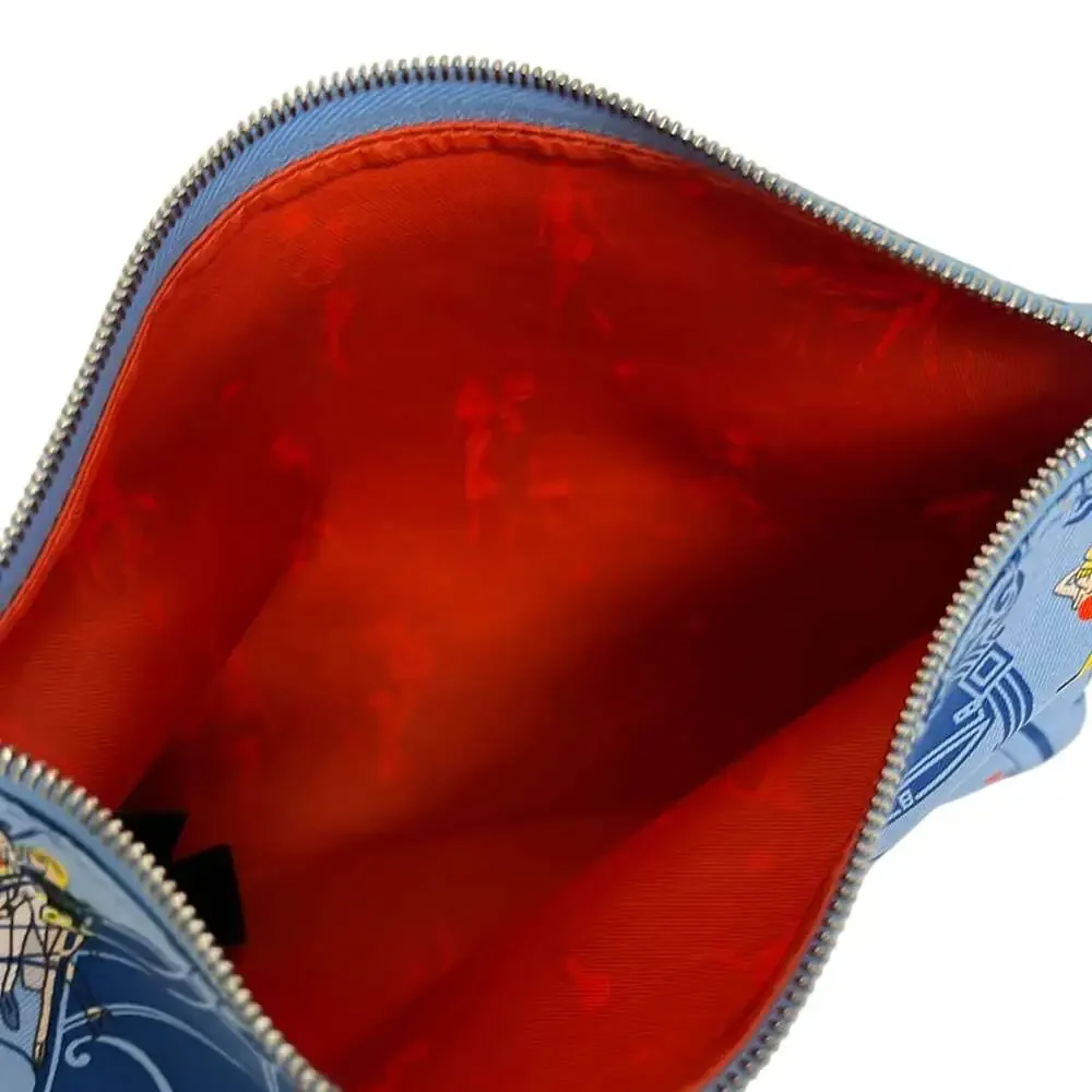 Hermès y Pocket Pouch Light Blue Multi Silk